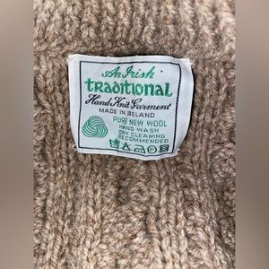 Irish 100% Wool Cable knit Sweater
